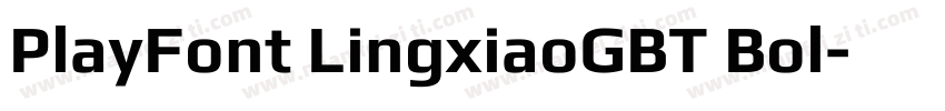 PlayFont LingxiaoGBT Bol字体转换